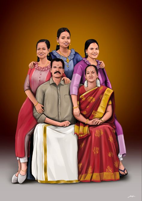 Family Photo Editing Background, Photo Merge Ideas, App Ads, Family Illustrations, Face Edit, Cartoon Pineapple, Dad Drawing, Photo Merge, Krishna Tattoo