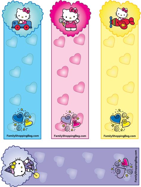 Hello Kitty Bookmarks Free Printable, Kawaii Bookmarks Printable, Sanrio Bookmark Printable, Free Hello Kitty Printables, Hello Kitty Free Printables, Hello Kitty Stickers Free Printable, Hello Kitty Template Free Printable, Sanrio Bookmark, Anime Bookmarks Printable