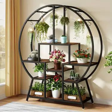 Indoor Plant Stand, Tall Plant, Tall Plant Stands, Support Pour Plante, Telephone Table, Hanging Design, Plant Shelf, Wood Plant Stand, Living Room Balcony