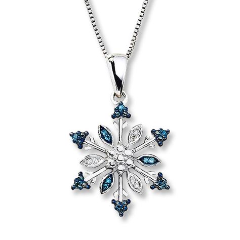 Snowflake Jewelry, Guitar Pick Necklace, Snowflake Necklace, Jewelry Elegant, Magical Jewelry, Kay Jewelers, Silver Engraving, Necklace Blue, Engraved Jewelry