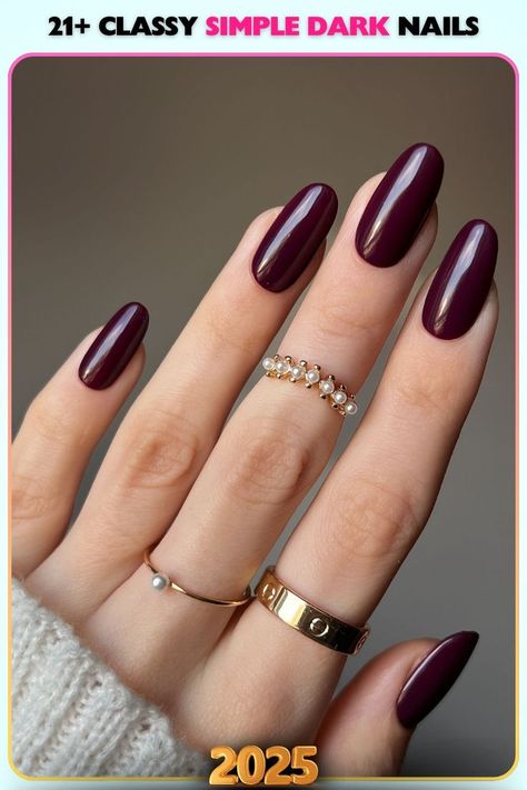 Rich, elegant-toned nails exude sophistication. Their understated yet refined design makes them perfect for classy simple dark nail ideas for work or special events. Nail Ideas For Work, Sophisticated Nails Classy, Sophisticated Nails, Dark Nail, Nails Classy, Dark Nails, Elegant Designs, Nail Ideas, Special Events