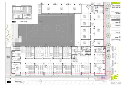 Gallery of San Adrián Bilbao Institute / i2G arquitectos - 20 School Building Plans, School Floor Plan, High School Plan, High School Photography, School Building Design, Building Layout, School Plan, Floor Plan Layout, Education Architecture