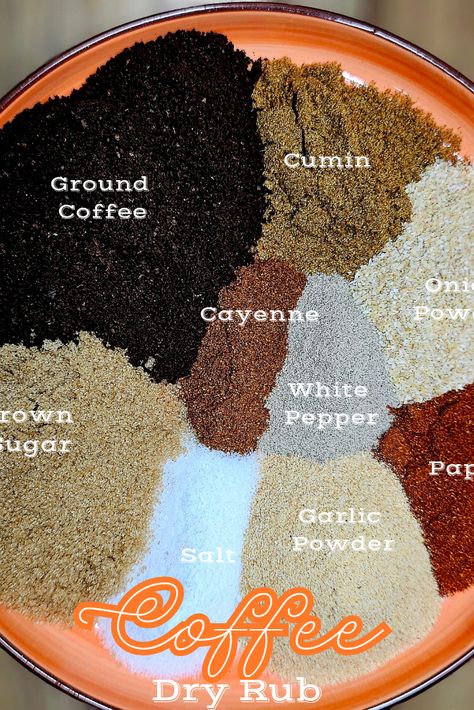 A simple but super flavorful rub recipe that works on beef, pork or chicken  #dryrubrecipe #coffeedryrub #freshgroundcoffee #coffeedryrubrecipes #seasoningblends #grillseasoninig #tritipseasoning #seasoning Coffee Rub Recipe, Rub For Pork Ribs, Pork Rub Recipe, Coffee Rubbed Steak, Coffee Rub, Dry Rub Recipes, Dry Rubs, Wednesday Friends, Meat Rubs