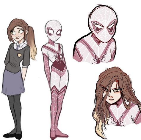 Spidey Sona, Spiderman Oc Art, Pavitr Prabhakar, Spiderman Girl, Spiderman Characters, Art Spiderman, All Spiderman, Instagram Thoughts, Spiderman Drawing