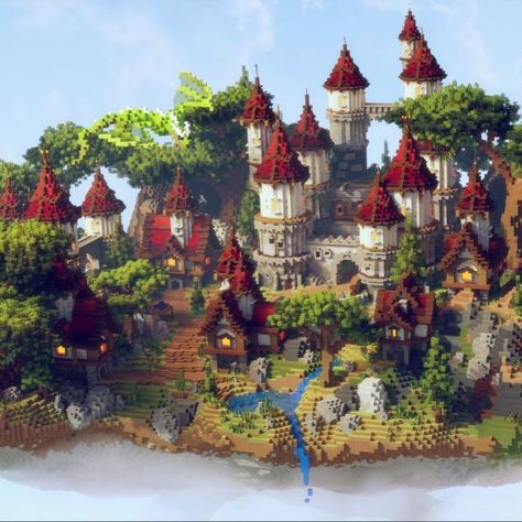 Minecraft Mega Base, Mega Base, Minecraft Kingdom, Minecraft Images, Minecraft Interior Design, Minecraft Farm, Easy Minecraft Houses, Cool Minecraft Creations, Minecraft Castle