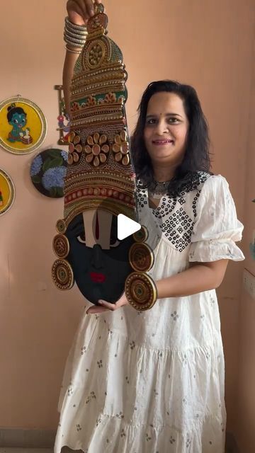 Deepika Verma on Instagram: "We put our heart and soul to make this beautiful Tirupati Balaji/Venketashwara/ Perumal 2.5 feet painting. We added clay, Lace, Mirrors, kundan, Resin stones, Stone strings all Possible things we added for beautiful outcome The smile on my face is Real not fake becoz i was happy that much after seeing the outcome.  Measure 30 inches ( 2.5 feet) Thank you so much @ankirawat24 your support means world to me in this time of crisis  #perumal #venketeshwara #venketesh #tirupati #tirupathi🙏 #tirupatibalajitemple #shankh #chakra #southindiantemple #southindianjewellery #perumalsongs #tamilsongs #southindian   (Tirupati Balaji, Perumal, Venketshawara, God , Vishnu avtaar, Tirupati and padmavathi, SouthIndian Temple, South Indian jewellery)" Tirupati Balaji Painting, Tirupati Balaji, Indian Gifts, Indian Temple, South Indian Jewellery, The Smile, Heart Soul, Indian Jewellery, Stone Jewelry