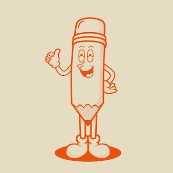 Stationary Cartoon, Mascot Reference, Cheese Character, Pencil Character, Retro Mascot, Mascot Logos, Cartoon Food, Stationary Store, Dorm Posters