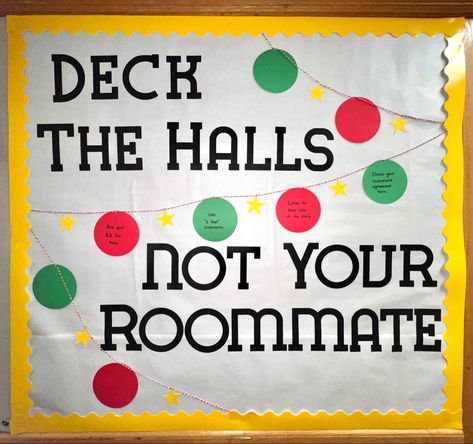 Ra Bulletin Boards Campus Resources, Christmas Ra Board, Interactive Ra Boards, Ra Floor Themes Door Decs, Ra Door Dec Ideas, Dorm Floor Themes Resident Assistant, Winter Door Decs, Resident Advisor Ideas, Resident Advisor Door Decs