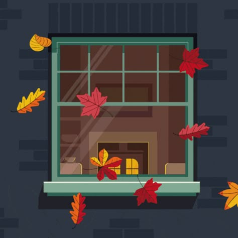 Autumn Animation, Autumn Gif, Hipster Illustration, Animation Portfolio, Interactive Exhibition, American Illustration, Magazine Illustration, Motion Design Animation, Design Animation