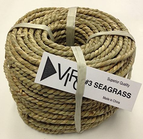 3 Twisted Seagrass 45mm5mm 1lb coil * Want additional info? Click on the image. (This is an affiliate link) Weaving Baskets, Danish Cord, Bushel Baskets, Grass Basket, Willow Weaving, Weaving Kit, Craft Packaging, Sisal Rope, How To Make Rope