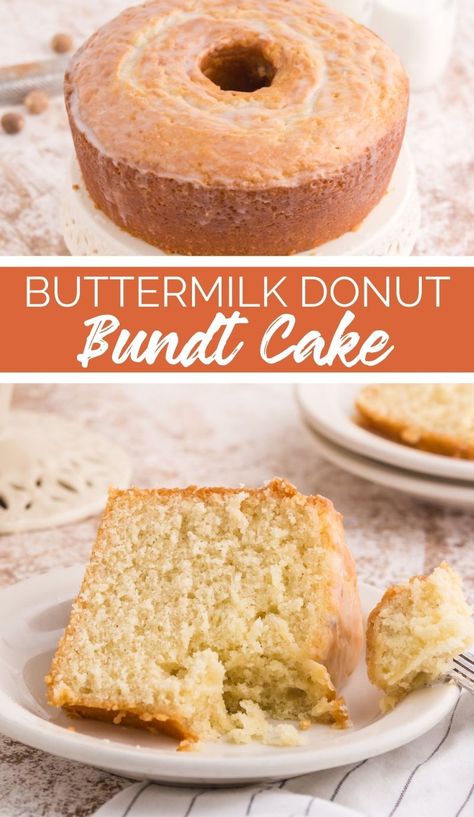 Donut Bundt Cake, Dessert List, Bundt Recipes, Glaze For Cake, Bundt Cake Recipe, Glazed Doughnuts, Loaf Cakes, Flourless Cake, Fresh Meals