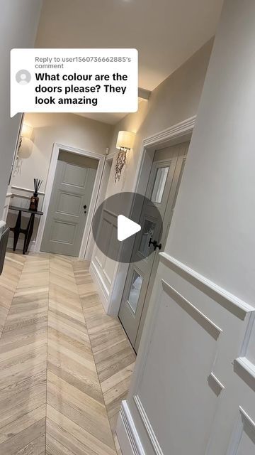 Lavish Lodge on Instagram: "So lets talk doors 🚪 Our doors get soo much love 🙏🏻 In terms of colour its a strange one for us, as we are not a “grey” home. But i knew i didnt want black or white. The shade of these doors is a neutral grey so can blend with both beige or grey interiors ✅ the ral number for this shade is “7044” 👏 these are the Amsterdam LPD doors from @doorsuppliesonline 🩵 hope this helps 💋   #lavishlodge #lavishlodgeinteriors #homeware #homerenovation #housedesign #housedesign #renovation #housedesign #livingroomdecor #livingroomdecor #hallwaydecor #interiordesign #homemakeover" Beige Doors Interior, Grey Doors Interior, Indoor Door Colors, Lodge Interiors, Grey Interior Doors, Grey Interiors, European Cottage, Grey Doors, Grey Houses