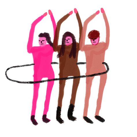 Hula Hoop Illustration, Diary Sketches, Dancing Friends, Sequence Style, Dance Happy, Happy Dancing, Rock Ring, Illustration Love, Animation Ideas