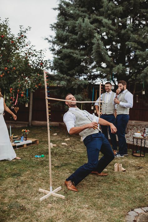 16 Fun Outdoor Lawn Games For Your Wedding | One Fab Day Diy Lawn Games, Yard Games Wedding, Outdoor Wedding Games, Garden Party Games, Lawn Games Wedding, Festival Style Wedding, Wedding Games For Guests, Games Wedding, Dance Floor Wedding