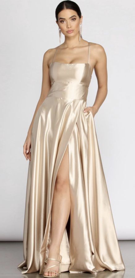 Champagne Silk Prom Dress, Champagne Dresses Formal, Champagne Dress Long, Champagne Dress Formal, Vestidos Champagne, Satin Champagne Dress, Champagne Dresses Long, Champagne Formal Dress, Champagne Gold Bridesmaid Dresses