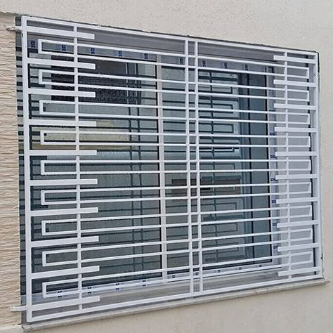 Iron Window Grill Modern Interior Design, Windows Grill Design Modern, Steel Window Grill Design Modern, Modern Window Grill Design Simple, Balcony Safety Grill Design, Window Grill Design Modern Houses, Safety Grill Design, Steel Grill Design, Iron Window Grill