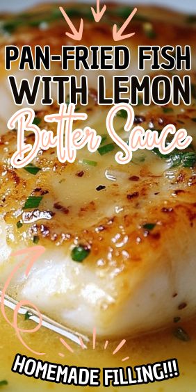 Pan-Fried Fish with Lemon Butter Sauce How To Pan Fry Fish, Fish In Butter Sauce, Lemon Butter Fish Fillet, Pan Fried Fish With Lemon Butter Sauce, How To Cook Fish On The Stove, Fish Recipes With Sauce, Perch Fish Recipes Baked, Pan Fried Shrimp Recipes, Bake Fish Recipes Oven