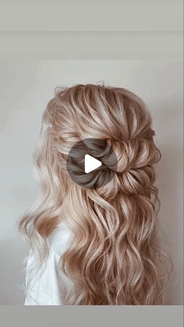 Mother Of The Groom Half Up Half Down, Wedding Updos Half Up Half Down, Wedding Half Updos For Medium Hair, Wedding Hairstyles With Fringe, Easy Half Up Half Down Hairstyles Formal Bridesmaid Hair, Easy Partial Updos For Medium Hair, Wedding Hairstyles Half Up Half Down Tutorial, Diy Wedding Guest Hairstyles, Bride Hair Half Up