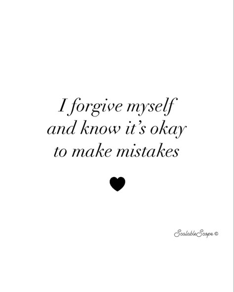 I forgive myself and know it’s okay to make mistakes! 🖤

#selfcompassion #forgiveness #forgive #myself #lovemyself #make #mistakes #makemoments #fail #learning #life #lesson #selfcare #scalablescope Getting Over Mistakes Quotes, Quotes For Mistakes Lessons Learned, Learn To Forgive Yourself Quotes, It’s Okay To Make Mistakes, Making Mistakes Quotes Lessons Learned, Forgive Myself Quotes, Forgive Yourself Quotes Make Mistakes, Making Mistakes Quotes, Let July Be July