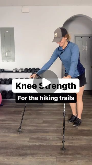 Chelsea | Physical Therapist | Fitness on Instagram: "Do your knees feel weak and unstable on the trails?

These exercises are great for building strength and stability, but they can be tough if you’re just starting out or recovering from an injury. 

Using your hiking poles for assistance is totally fine until you feel ready to tackle them without support.

Here are my recommended parameters:

2-3x/week

3-4 sets

8-12 reps

Extra tips:

✨if you are unable to do the forward stepping lunge, perform a back stepping lunge or split squat

✨if you are unable to perform the forward step down, focus on regular forward facing step ups for a time period and then come back to this one

Follow @fithikernation for more tips like this to help get you stronger and trail-ready!

#HikingTips #KneeStrengt Knee Strength, Step Ups, Building Strength, Hiking Poles, Feeling Weak, Split Squat, Hiking Tips, Physical Therapist, Time Period