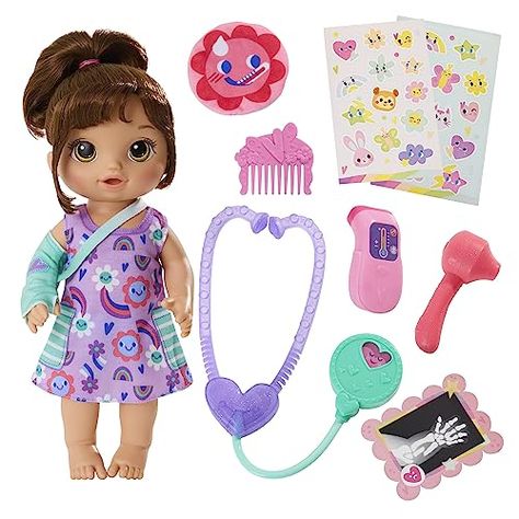 Baby Alive, Boneca Bebê Hora Dia de Cuidar da Bella, Lílas Baby Alive Accessories, My Life Doll Accessories, Muñeca Baby Alive, Doctor Play Set, Pelo Cafe, Arm Cast, Baby Doll Set, Barbie Doll Set, Baby Doll Toys