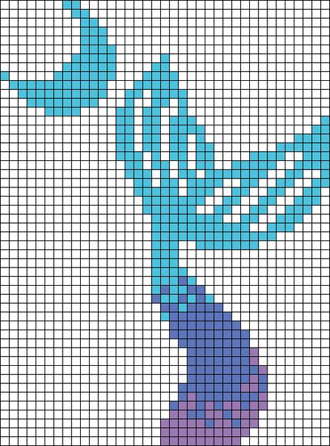 Seahorse Pixel Art, Mermaid Alpha Pattern, Mermaid Perler Bead Pattern, Pixel Art Mermaid, Dolphin Pixel Art, Mermaid Perler Beads, Pixel Mermaid, Mermaid Tail Pattern, Bead Crochet Patterns