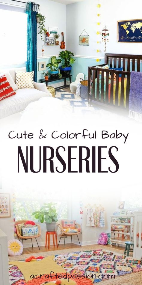 Cute Baby Nursery Ideas Colorful. There are so many different directions you could go in when it comes to the nursery. Some of my favorites are colorful nurseries and I knew that’s the route I wanted to go for Little Miss’s nursery. You can see my inspiration board here! Bold Color Nursery Ideas, Primary Color Nursery Ideas, Grandma Nursery Ideas, Colorful Baby Room Ideas, Nursery Room Inspiration Colorful, Baby Room Design Colorful, Teal Baby Room, Bold Nursery Ideas, Nursery Ideas Fun