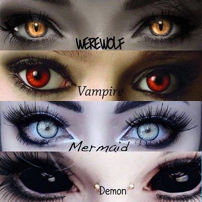 Photo | #Eyes: #Eyes: Werewolf Vampire Mermaid Demon ift.tt/… | Flickr Vampire Mermaid, Werewolf Eyes, Vampire Eyes, Mermaid Eyes, Regard Animal, Eye Color Chart, Demon Eyes, Box Braid, Aesthetic Eyes