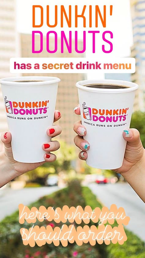 Hot Dunkin Donuts Drinks To Try, Sweet Coffee Drinks From Dunkin, Dunkin Donuts Coffee Order, Hot Dunkin Donuts Drinks, Dunkin Donuts Hot Coffee Order, Dunkin Hot Coffee Order, Secret Dunkin Donuts Drinks, Dunkin Donuts Hot Drinks, Drinks At Dunkin