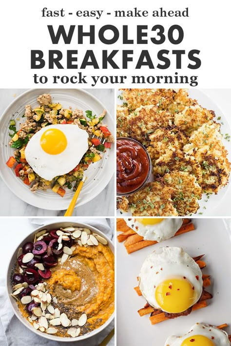 Whole Breakfast Ideas Whole30, Easy Whole Food Breakfast, Whole30 Make Ahead Breakfast, Easy Whole30 Breakfast, Whole30 Breakfast On The Go, Whole 30 Make Ahead Breakfast, Simple Whole 30 Breakfast, While 30 Recipes Breakfast, Whole Food Breakfast Ideas Clean Eating