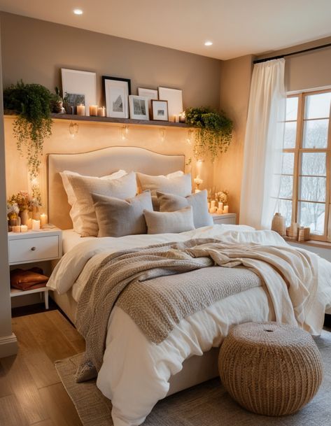 Bedroom Ideas Cosy Romantic, Coed Bedroom Decor, Cozy Room Small Bedrooms, Cozy Room For Couple, Simple Bed Set Ideas, Marriage Room Decor Ideas, Small Bedroom With Balcony Ideas, Cosy Guest Room, Cute Couple Room Ideas Bedrooms