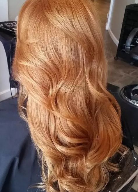 Light strawberry blonde hair