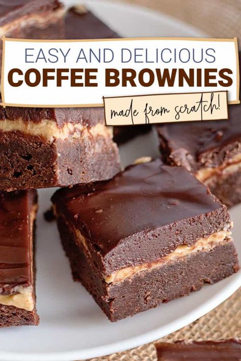 Espresso Brownies Recipe, Brownies With Espresso, Coffee Frosting, Coffee Brownies, Brownie Desserts Recipes, Desert Bar, Coffee Desserts, Coffee Cheesecake, Coffee Snacks