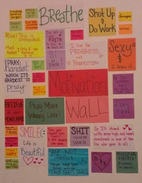 Motivation Wall - I need this by my computer :) Motivational Wall Ideas, Quote Wall Bedroom, Wall Decoration With Quotes, Quote Wall Ideas, Motivational Crafts, Motivational Quotes On Wall, Goal Wall, Wall Motivation, Bedroom Wall Quotes Inspiration