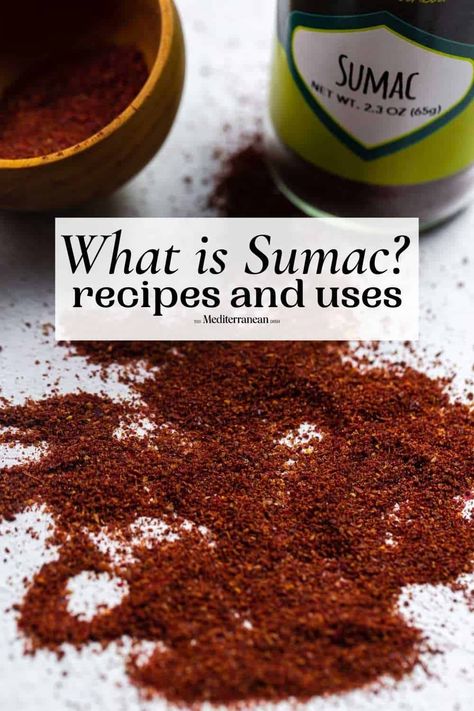 Sumac Dessert Recipes, Mediteranian Dishes, Sumac Powder, Sumac Recipes, Mix Vegetable Recipe, Sumac Spice, Mediterranean Foods, Red Spice, Wild Food Foraging