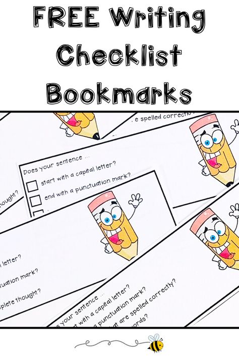 Not all the students in your class have the same writing needs! Use this FREE set of writing checklist bookmarks to differentiate the revising and editing process of YOUR students! How To Use Bookmarks The writing checklist package contains a set of five differentiated bookmarks that your students can use during the revising and editing ... Read More about How To Differentiate With Writing Checklist Bookmarks Editing Checklist 2nd Grade, Writing Checklist 2nd Grade, Writing Interventions, Teacher Checklist, Editing Checklist, Writing Checks, Writing Checklist, Primary Writing, 2nd Grade Writing