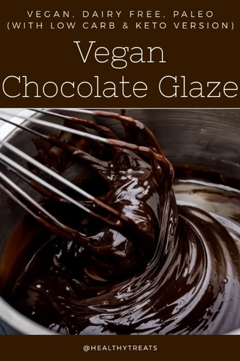 Paleo Chocolate Sauce, Cocoa And Coconut Oil Chocolate, Coconut Oil Chocolate Frosting, Vegan Cocoa Powder Recipes, Cocoa Powder Ganache, Ganache With Cocoa Powder, Vegan Chocolate Glaze, Vegan Ganache Recipe, Vegan Chocolate Icing