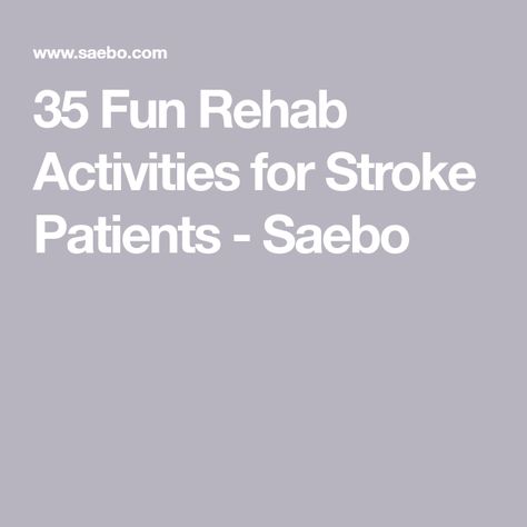 In Patient Rehab Occupational Therapy, Occupational Therapy Inpatient Rehab, Inpatient Rehab Occupational Therapy, Geriatric Occupational Therapy, Memory Activities, Cognitive Activities, Recreation Therapy, Occupational Therapy Activities, Hand Therapy