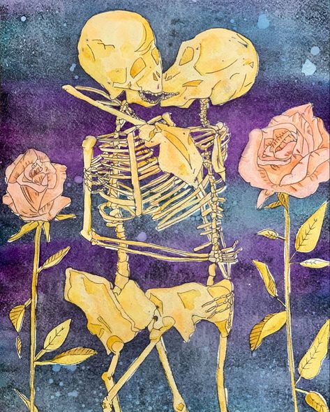 mento Mori, Jerry loves Bertha watercolor Mento Mori, Expressions Of Sympathy, Eternal Youth, Memento Mori, Celebration Of Life, Art