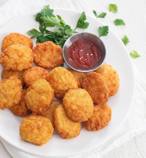 Three Ingredient Chicken Nuggets, Baked Breaded Chicken Nuggets, Air Fryer Chicken Nuggets Ground Chicken, Breaded Chicken Nuggets Air Fryer, Air Fryer Chicken Nuggets No Breading, Homemade Chicken Nuggets, Cooking Frozen Chicken, Fresh Chicken, Frozen Chicken