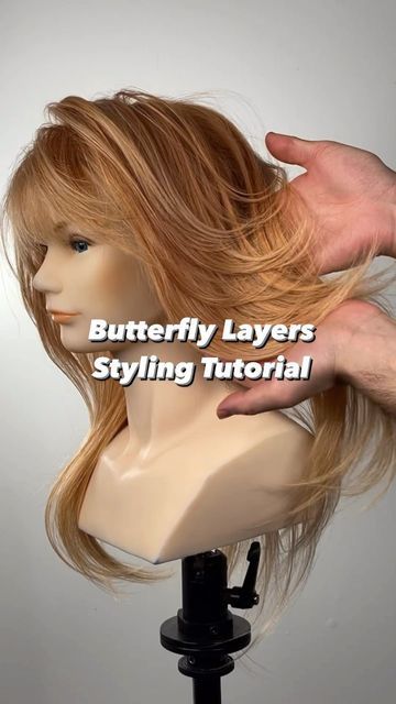 How To Blow Dry Butterfly Haircut, How To Blow Dry Layered Hair, Blow Dry Hair For Volume, Fluffy Layers, Bouncy Blow Dry, Blowdry Styles, The Haircut, Blow Dry Brush, Blow Dry Hair