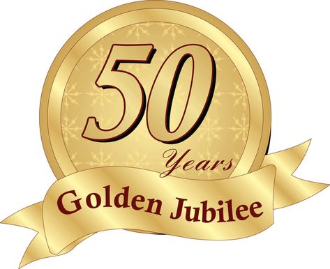 Golden Anniversary Gifts, 50 Golden Wedding Anniversary, Birthday Logo, Golden Jubilee, Anniversary Sign, Golden Wedding Anniversary, Anniversary Logo, Weddings By Color, Golden Anniversary