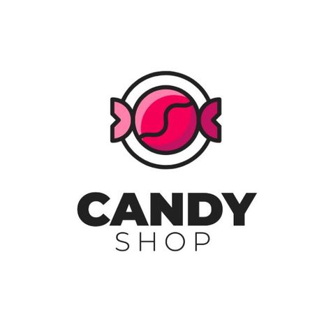 Online Candy Business, Candy Company Logo, Candy Logo Design Ideas, Candy Logo Design, Candy Shop Logo, Sweet Shop Logo, Logo Candy, Peak Logo, Factory Logo