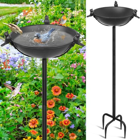 Standing Garden, Garden Bird Bath, Metal Bird Bath, Bird Bath Bowl, Bird Bath Fountain, Bird Bath Garden, Solar Fountain, Large Flower Pots, Bird Baths