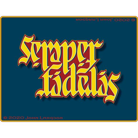 Semper Fidelis | John Langdon Cubist Portraits, Drexel University, Place Branding, Semper Fidelis, Short Words, Word Play, Cal Logo, Word Art, Graphic Designer