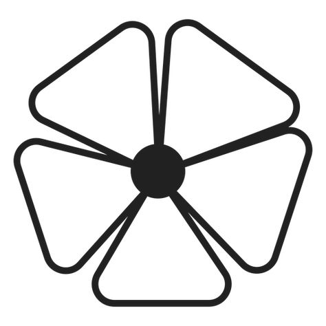 Five petals flower vector #AD , #PAID, #Ad, #vector, #flower, #petals Flower Vector Png, Spring Template, Graphic Desi, Flower Vector, Flower Svg, Plastic Flowers, Educational Projects, Vector Png, Design Display