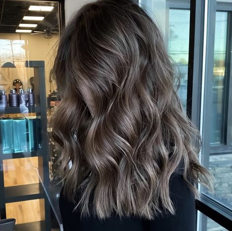 Ash Brown Hair Balayage, Brown Hair With Lowlights, Brown Hair Inspiration, Hair With Lowlights, Mushroom Hair, Black Hair Balayage, Brown Hair Looks, Brown Hair Inspo, Brunette Hair With Highlights