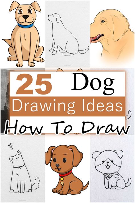 Learn how to draw dogs Funny Dog Drawings Easy, How To Draw A Pitbull Face Step By Step, Draw Dogs Easy, Drawing Dogs Tutorial, Dog Illustration Procreate, Dog Faces Drawings, Draw Dog Easy Kids, Step By Step Dog Drawing, Dog Pictures Drawing