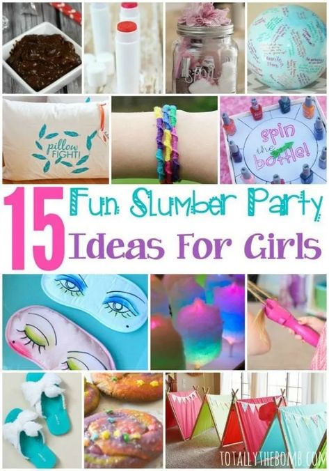 Sleepover Diys, Fun Slumber Party Ideas, The Perfect Sleepover, Slumber Party Ideas, Perfect Sleepover, Party Ideas For Girls, Summer Party Ideas, Slumber Party Birthday, Teen Sleepover