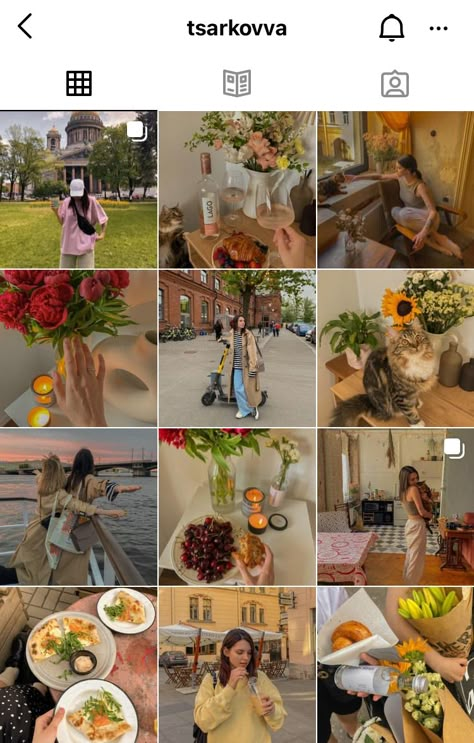 Whimsical Instagram Feed, Casual Instagram Feed Aesthetic, Spring Feed Instagram, Downtown Girl Instagram Feed, Warm Instagram Feed, Instagram Feed Inspiration Aesthetic, Insta Feed Ideas, Instagram Feed Goals, Instagram Feed Tips